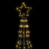 LED Christmas Tree Warm White 100.5 x 100.5 x 304 cm Iron