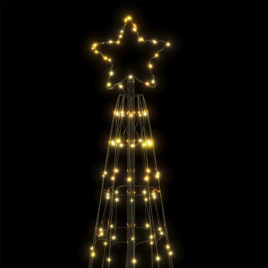LED Christmas Tree Warm White 100.5 x 100.5 x 304 cm Iron