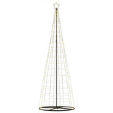 LED Christmas Tree Warm White 100.5 x 100.5 x 304 cm Iron - Top-Down View