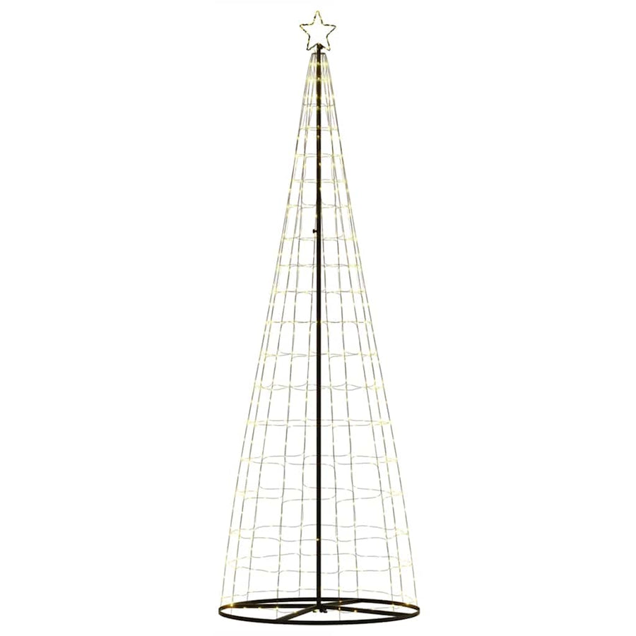 LED Christmas Tree Warm White 100.5 x 100.5 x 304 cm Iron
