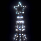 LED Christmas Tree Cool White 100.5 x 100.5 x 304 cm Iron - Close-Up Angle