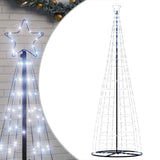 LED Christmas Tree Cool White 100.5 x 100.5 x 304 cm Iron