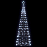 LED Christmas Tree Cool White 100.5 x 100.5 x 304 cm Iron