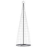 LED Christmas Tree Cool White 100.5 x 100.5 x 304 cm Iron