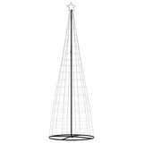 LED Christmas Tree Cool White 100.5 x 100.5 x 304 cm Iron - Top-Down View