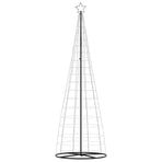 LED Christmas Tree Cool White 100.5 x 100.5 x 304 cm Iron
