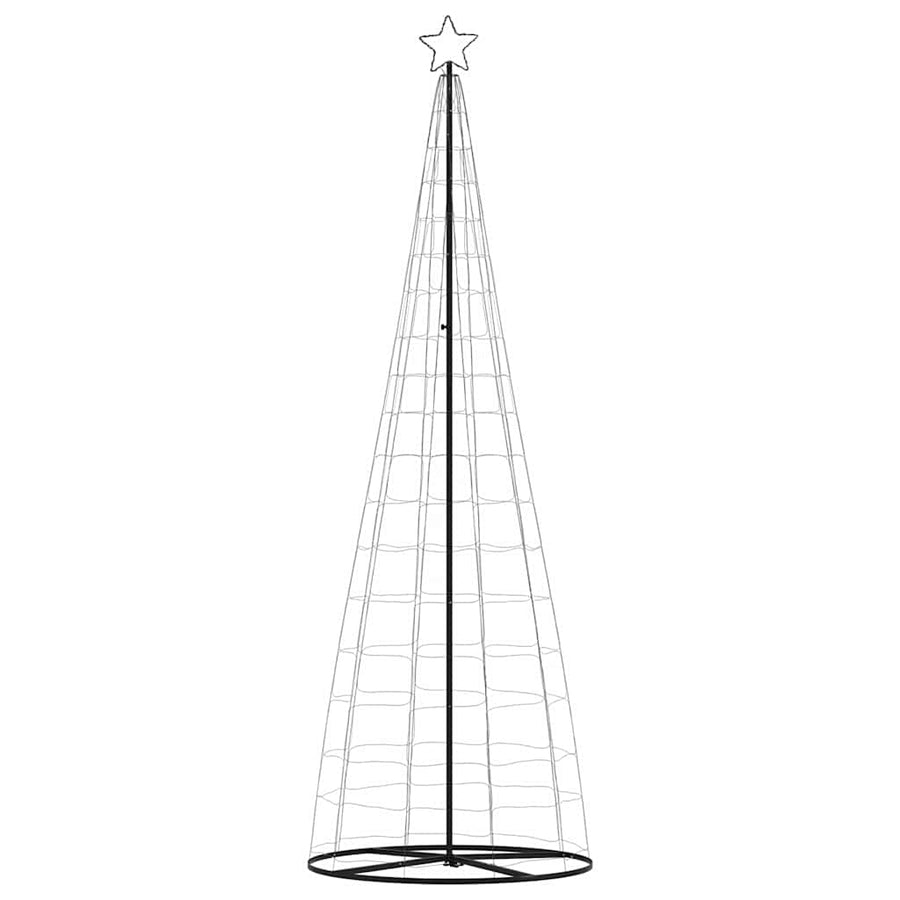 LED Christmas Tree Cool White 100.5 x 100.5 x 304 cm Iron
