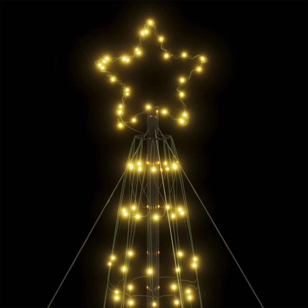 LED Christmas Tree Warm White 160 x 160 x 503 cm Iron