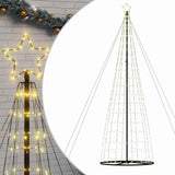 LED Christmas Tree Warm White 160 x 160 x 503 cm Iron - Front View