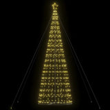 LED Christmas Tree Warm White 160 x 160 x 503 cm Iron - Side View
