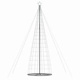 LED Christmas Tree Warm White 160 x 160 x 503 cm Iron - Top-Down View