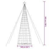 LED Christmas Tree Warm White 160 x 160 x 503 cm Iron - Extra Image