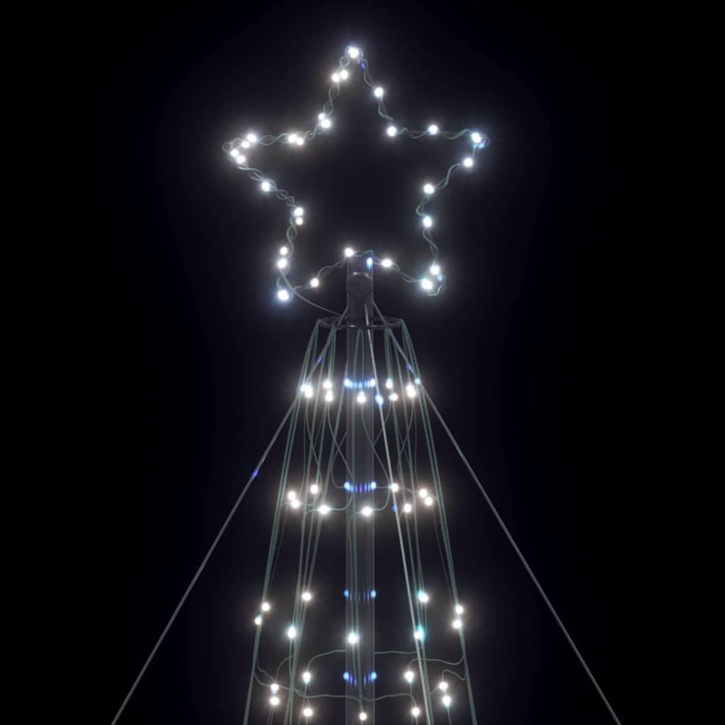 LED Christmas Tree Cool White 160 x 160 x 503 cm Iron