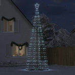 LED Christmas Tree Cool White 160 x 160 x 503 cm Iron