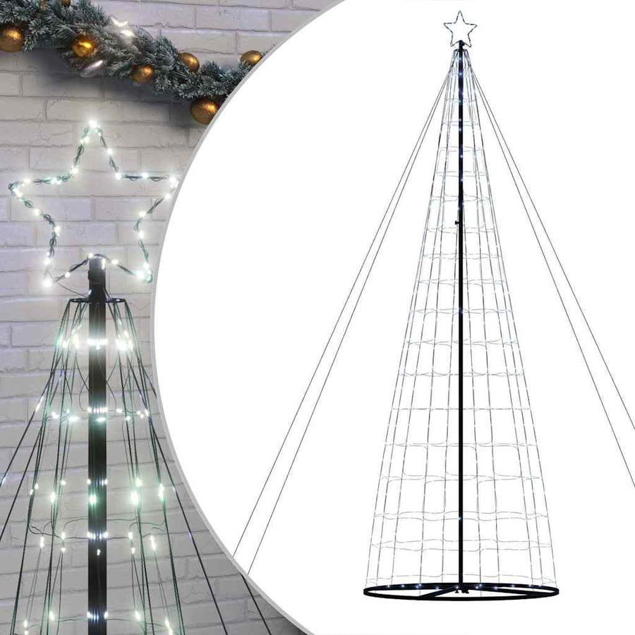 LED Christmas Tree Cool White 160 x 160 x 503 cm Iron