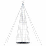 LED Christmas Tree Cool White 160 x 160 x 503 cm Iron