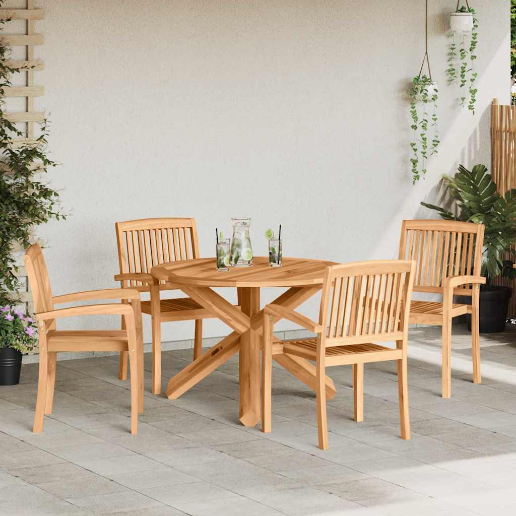 Garden Dining Set 3 pcs Brown Solid Acacia wood