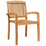 Garden Dining Set 3 pcs Brown Solid Acacia wood - 45-Degree Angle