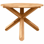 Garden Dining Set 5 pcs Natural Solid Acacia Wood