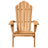 Adirondack Chair 2 pcs Brown Solid Teak Wood - 45-Degree Angle