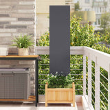 Garden Privacy Screen Anthracite 32 x 140 cm Cold-rolled steel