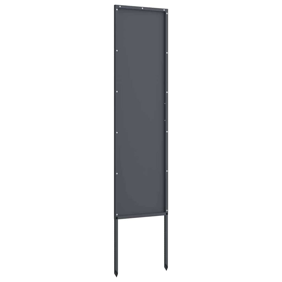 Garden Privacy Screen Anthracite 32 x 140 cm Cold-rolled steel