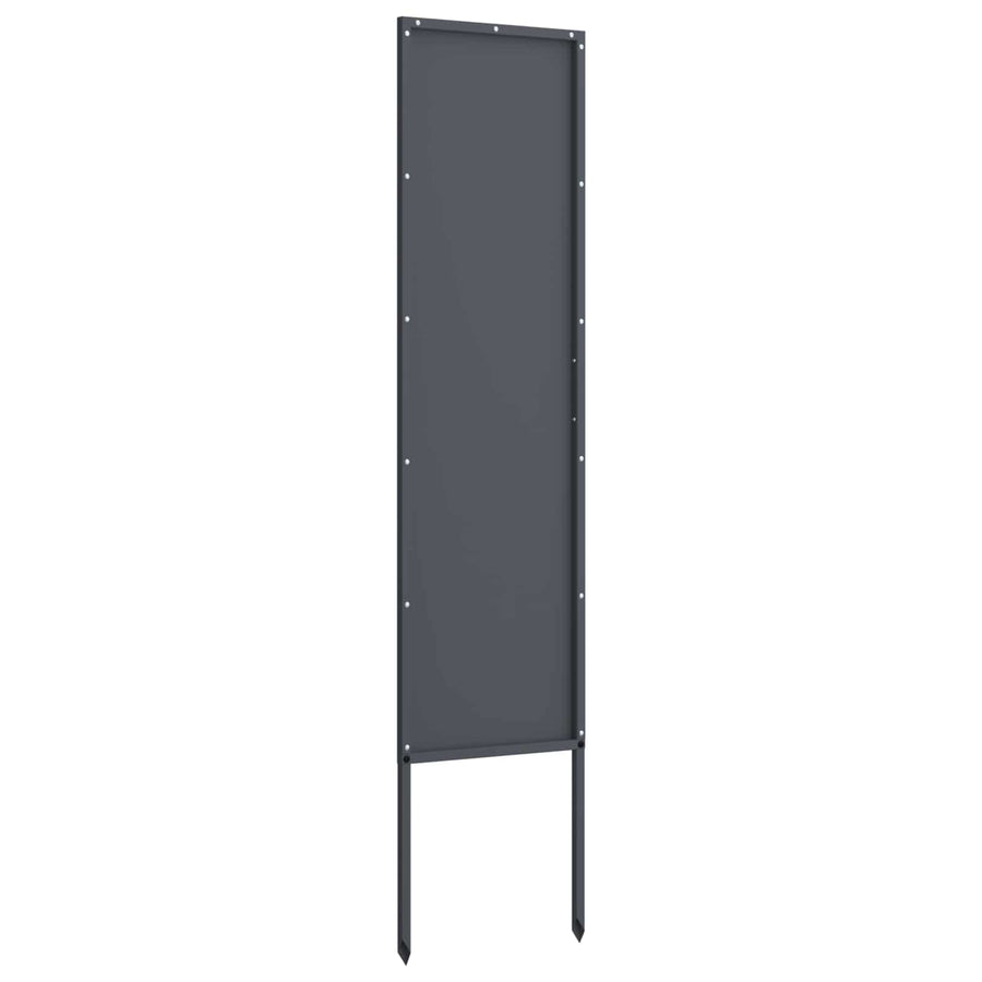 Garden Privacy Screen Anthracite 32 x 140 cm Cold-rolled steel