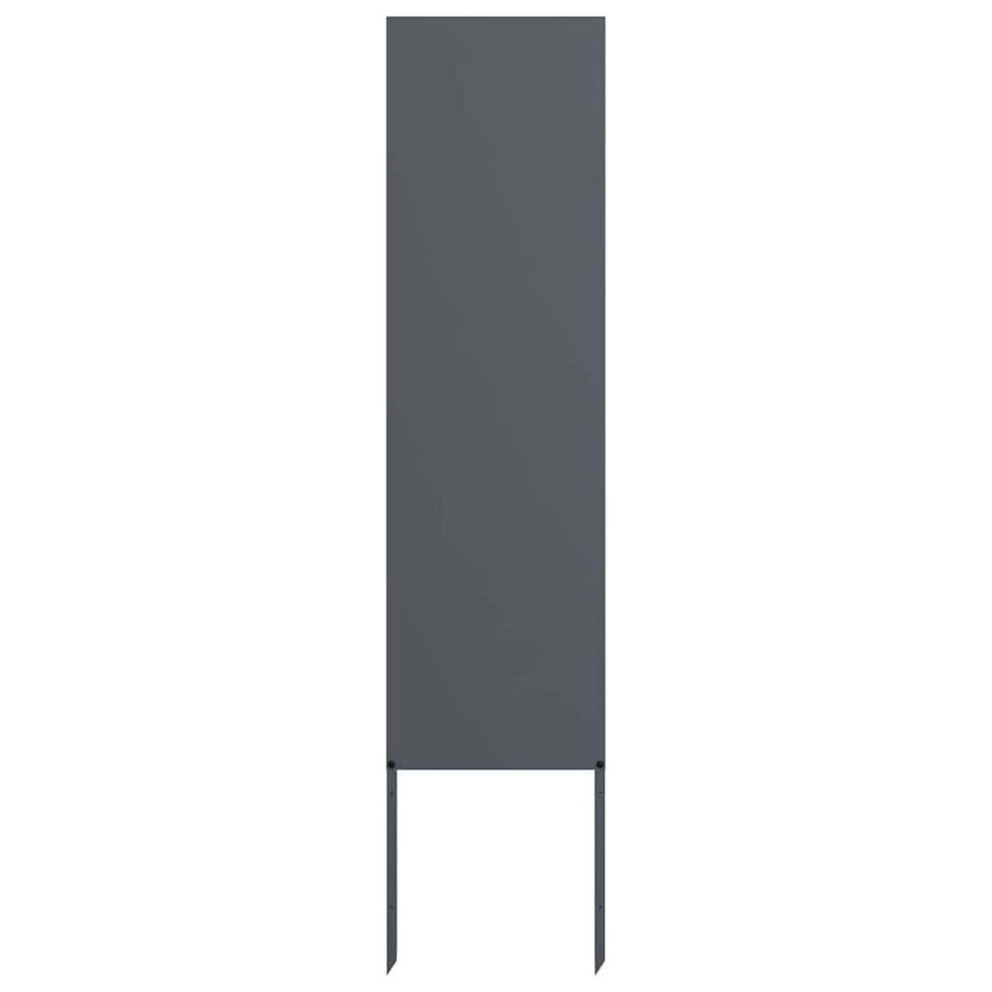 Garden Privacy Screen Anthracite 32 x 140 cm Cold-rolled steel
