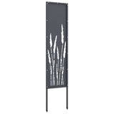 Garden Privacy Screen Anthracite 32 x 140 cm Cold-rolled steel - Close-Up Angle