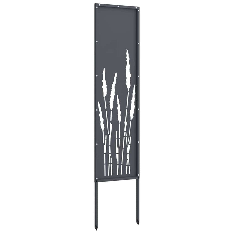 Garden Privacy Screen Anthracite 32 x 140 cm Cold-rolled steel