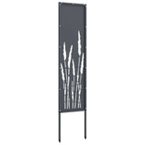 Garden Privacy Screen Anthracite 32 x 140 cm Cold-rolled steel - Rear View
