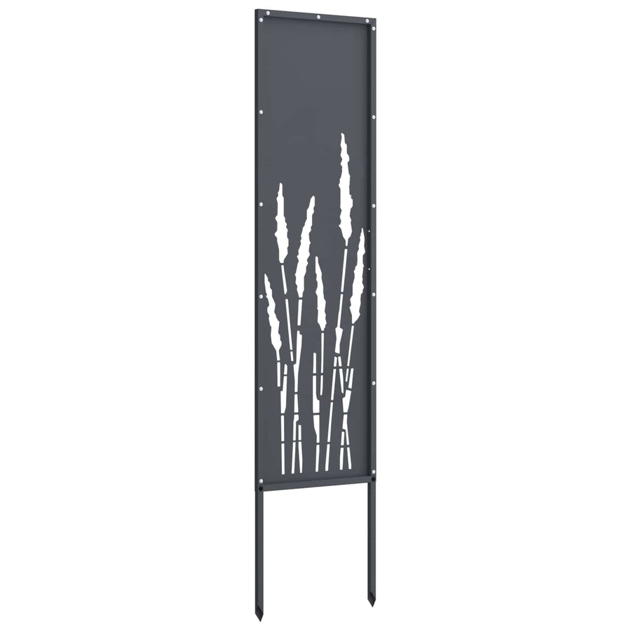 Garden Privacy Screen Anthracite 32 x 140 cm Cold-rolled steel