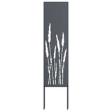Garden Privacy Screen Anthracite 32 x 140 cm Cold-rolled steel - Top-Down View