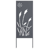 Garden Privacy Screen Anthracite 50 x 140 cm Cold-rolled steel - Front View