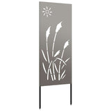 Garden Privacy Screen Rusty 50 x 140 cm Weathering Steel