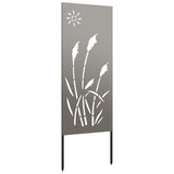 Garden Privacy Screen Rusty 50 x 140 cm Weathering Steel - 45-Degree Angle