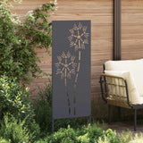 Garden Privacy Screen Anthracite 50 x 140 cm Cold-rolled steel - Side View
