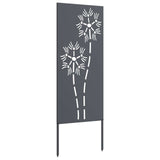 Garden Privacy Screen Anthracite 50 x 140 cm Cold-rolled steel - 45-Degree Angle