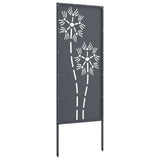Garden Privacy Screen Anthracite 50 x 140 cm Cold-rolled steel
