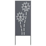 Garden Privacy Screen Anthracite 50 x 140 cm Cold-rolled steel
