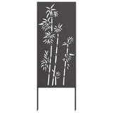 Garden Privacy Screen Black 50 x 140 cm Cold-rolled steel