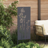 Garden Privacy Screen Anthracite 50 x 140 cm Cold-rolled steel - Side View