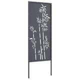 Garden Privacy Screen Anthracite 50 x 140 cm Cold-rolled steel - Close-Up Angle