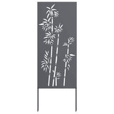 Garden Privacy Screen Anthracite 50 x 140 cm Cold-rolled steel - Top-Down View