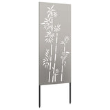 Garden Privacy Screen Floral Rusty 50 x 140 cm Weathering Steel