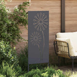 Garden Privacy Screen Anthracite 50 x 140 cm Cold-rolled steel - Side View