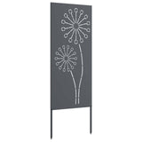 Garden Privacy Screen Anthracite 50 x 140 cm Cold-rolled steel - 45-Degree Angle