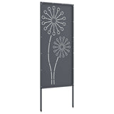 Garden Privacy Screen Anthracite 50 x 140 cm Cold-rolled steel - Rear View