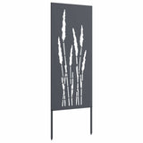 Garden Privacy Screen Anthracite 50 x 140 cm Cold-rolled steel - Top-Down View