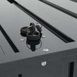 Garden Storage Box Black 101 x 56.5 x 50 cm Steel